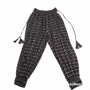 By Anthropologie Tassel-Tie Capri Pants Women XS